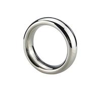 Anillo para el pene de acero inoxidable Anillo para el pene Ampliador del pene Retraso de la eyaculación Plata(40mm)