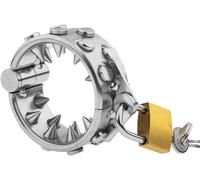Anillo para el pene de acero inoxidable con púas - Exprimidor de testículos para pene CBT - Anillo para el pene de metal con clavos 18/36 - Juguete sexual BDSM para estimulación del pene(40mm)