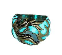 Anillo para Hombre y Mujer, 1 Unidad, Ajustable, sin alergias, Brilla en la Oscuridad, Luminoso, para Regalo de Fiesta