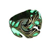 Anillo para hombre y mujer, 1 unidad, ajustable, sin alergias, brilla en la oscuridad, luminoso, para regalo de fiesta