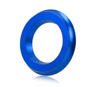 Anillo para interruptor de encendido de motociclet PARA YZFR6 R25 R3 R15 R125 Cubierta De Ojo Cerradura Motocicleta Anillo Decorativo Del Acelerador Orificio Llave Aluminio CNC(NO LOGO blue)