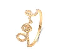 Anillo para mujer, anillo para ella, diseño único con diamante creado de 0,26 quilates, oro amarillo de 18,1 quilates, K 1/2, Oro amarillo de 18 quilates, Diamante sintético