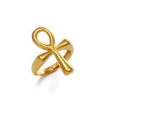 Anillo Para Mujeres Y Niñas, Dijes De Cruz Egipcia Africana, Anillo De Dedo, Joyería, Jeroglíficos Egipcios, Llave Del Nilo, Anillos Gruesos, Anillos De Dedo, Joyería Étnica, Alianzas De Boda Cu