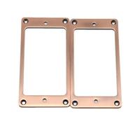 Anillo Para Pastilla De Guitarra Marco De Cubierta Anillos De Montaje De Pastilla De Metal Planos Para Reemplazo De Montaje De Guitarra LP/SG 2x2mm 2 Uds Piezas de accesorios para guitarra(Red copper)