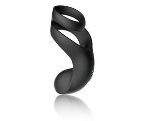 Anillo para pene SVAKOM Benedict vibrador ajustable silicona negra batería integrada