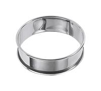 Anillo para tartas de acero inoxidable para pasteles redondos perfectos, herramienta duradera para hornear ideal para hogares y cocinas que moldea sin esfuerzo de forma uniforme (plata, M)