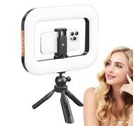 Anillo para teléfono, luz anular portátil manual - ajustable para vídeo fotografía vlogging grabación en estudio creación blogging