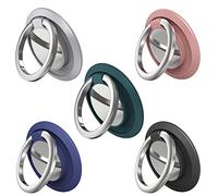 Anillo para teléfono móvil, 5 pcs Anillo Soporte para Movil Ultrafino, Soporte y Agarre para Teléfonos Móviles : 360 ° de rotación Universal, Adecuado para Todo Tipo de teléfonos móviles