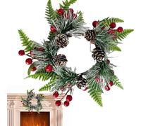 Anillo Para Velas Navideñas: Corona Decorativa Para Velas De Pilar, Corona Artificial De PP Para Mesa De Comedor, Repisa, Chimenea, Decoración De Mesa Para Fiestas Nocturnas Ideal Para Planifi