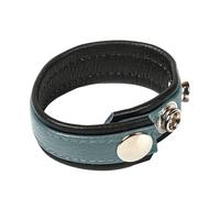 Anillo pene de cuero, ajustable con hanky code - gris