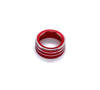 Anillo Perilla De Aire Acondicionado Botón de ajuste del espejo retrovisor, cubierta decorativa Uso apto para VW Seat Ibiza GTI Golf 4 5 6 7 8 2018 2019 2021 2022 Air Condition Alloy Knob Cover Trims(