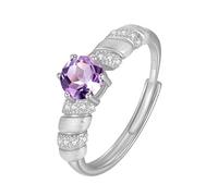 Anillo plata de ley 925 mujer Anillo Mujer Anillos De Del Zodiaco 12 Para Mujeres Y Hombres Finos Apilables Con Constelaciones Astrológicas Ajustables Tallas 13-17 Regalo De Cumpleaños De Plat