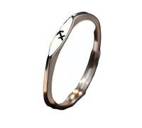 Anillo Plata De Ley 925 Mujer Anillos De Plata Del Zodiaco 12 Para Mujeres Y Hombres Finos Apilables Con Constelaciones Astrológicas Ajustables Tallas 13-17 Regalo De Cumpleaños De Platino Para Sa