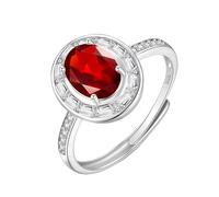 Anillo plata de ley 925 mujer Silver Rings For Women vintage Natural Gemstone Topaz Citrine Ruby Solitaire Rings 14K Gold Plated Engagement Eternity Band Adjustable Anniversary Wedding Band For Her Gi