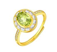 Anillo plata de ley 925 mujer Silver Rings For Women vintage Natural Gemstone Topaz Citrine Ruby Solitaire Rings 14K Gold Plated Engagement Eternity Band Adjustable Anniversary Wedding Band For Her Gi