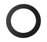 Anillo protector de agujero de puerto inferior de tambor negro hecho de material de PVC para ampliar las bajas frecuencias y proporcionar un ajuste seguro y ajustable para bateristas que buscan un