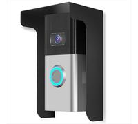 Anillo protector de lluvia para timbre, cubierta antideslumbrante, acero resistente a la intemperie, compatible con la mayoría de timbres.