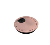 Anillo Protector for Orificio de Cable Escritorio, aleación Zinc, Soporte Circular for PC, 1/2/4/8 Piezas, 50/53/60/80 mm(80mm Red Bronze,8Pcs)