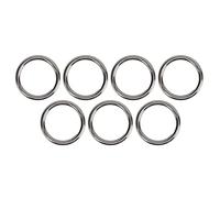 Anillo redondo de Metal de acero inoxidable 304, aro redondo soldado sin costuras, resistente al óxido, resistente al agua para Fitness, Yoga, accesorios de equipaje para perros, (7 * 40MM)