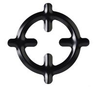 Anillo reductor de hierro fundido de 16 cm para ollas Moka, soporte de estufa para cafeteras pequeñas, salvamanteles para quemadores de gas, soporte de 4 garras, reductor de anillo de 160 mm para