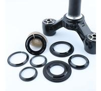 Anillo reductor de tubo de dirección para bicicletas de horquilla cónica, construcción de aluminio, compatible con rodamientos superiores de 1-1/8 pulgadas e inferiores de 1-1/2 pulgadas (D)