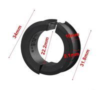 Anillo reductor para soportes de computadora de bicicleta para manillares de 31,8 mm a 25,4 mm y 22,2 mm con construcción de resina sólida (31,8 vueltas 22,2 mm)