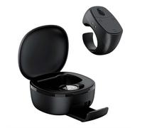 Anillo remoto Bluetooth de desplazamiento inteligente, mouse multifunción para selfies, grabación de video, libros electrónicos y más, funciona con móviles, tabletas, PC y portátiles (negro)