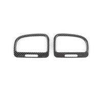 Anillo Salida Aire Acondicionado Accesorios Coche Panel Tablero Control Central Salida Aire Cubierta Ventilación Patrón Ajuste Compatible Con VW Para Golf Para MK6 2008-2013(2pcs)