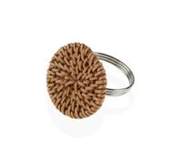 Anillo servilletero Versa Metal Ratán 4,3 x 4,7 x 4,3 cm