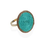 Anillo servilletero Versa Verde Metal Papel 5 x 4,5 x 5 cm