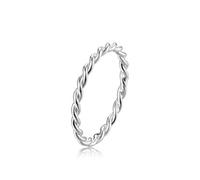 Anillo SILBERTALE para mujer, hombre, plata 925 para nudillos para mujer, banda fina, cuerda, apilable, índice meñique, dedo medio, anillo para pulgar, ajuste cómodo