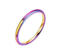 Anillo sólido de plata 925 con geometría para mujer, color blanco, talla 9, 7号, acero de titanio, Sin piedras preciosas