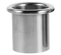 Anillo Soporte de Acero Inoxidable Plata para Planchas y Rizadores | Acero Inoxidable Pulido, Diseño Moderno y Compacto, para Salón o Baño, Ordena la Estación y Ahorra Espacio