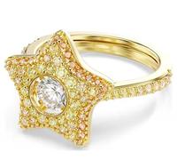 Anillo Sublima, Talla redonda, Estrella, Lilas, Acabado en oro de 18 quilates