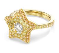 Anillo Sublima, Talla redonda, Estrella, Multicolor, Acabado en oro de 18 quilates 55-60