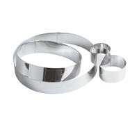 Anillo Tarta Mousse Acero Inoxidable Ø 6 A 26 Cm PADERNO - Molde Pastelería