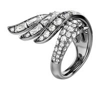 Anillo The Vienna Collection, Cisne, Blanco, Baño de rutenio 58