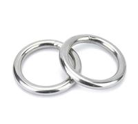 Anillo tórico de acero inoxidable. Anillos tóricos soldados de acero inoxidable 304, varios tamaños plateados(M4x70)
