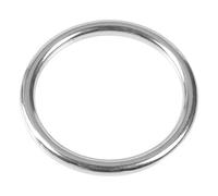 Demeras Anillo tórico Soldado, Barco de Acero Inoxidable, Anillo Soldado Marino, círculo Pulido para Anillos de Yoga, Mascotas, Buceo, Escalada(6 * 50 mm)