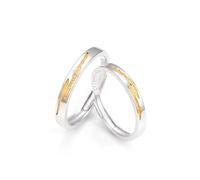 Anillo Unisex, Alianza Plata 925 Plata Oro Estilo Elegante Pareja Ajustable Ideas Regalos Mujeres, Ajustable, Plata 925/1000, No Gemstone