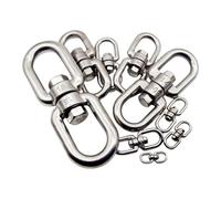 Anillo Universal Giratorio M4 M5 M6 M8 M10, Grillete De Descarga 8 Formas, Cadena Bloqueo Cuerda Alambre, Hebilla Conexión Acero Inoxidable 304(M81pcs)