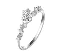 Anillo Verschluss Dreams Moissanite Diamantring: Himmlisch für Ihre besonderen Momente Bio Melkfett Ringelblume, A, Cobre, Sin piedras preciosas