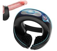 Anillo Vibrador para Pene, Anillos de Silicona para Pene Masculino para una Erección Duradera, Estimulación por Vibración Escrotal Cock Ring que Mejora el Placer, Juguetes Sexuales de Adulto en Hombre