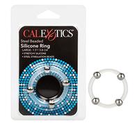 ANILLO VIBRADOR STEEL BEADED SILICONA L