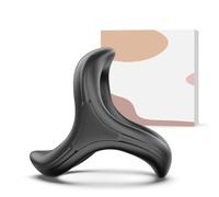 Anillo vibrador UIEXAY para él - Juguete sexual para el pene, anillo para el pene, juguetes sexuales para hombres, juguetes sexuales para parejas, silicona para erección fálica (negro)