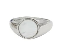 Anillo vintage de acero de titanio verde esmeralda con piedra de ojo de gato para hombres y mujeres, joyería simple y elegante, 10