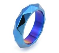 Anillo vintage punk de acero de titanio con corte geométrico, unisex, rock, hip hop, industrial, gótico, regalo de joyería, 10, acero de titanio
