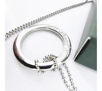 Anillo y cadena, trucos de magia, cadena de eslabones, truco de mago, primer plano, ilusiones, trucos, mentalismo, accesorios