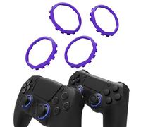 Anillos Acentos de Palancas con Puertas Octogonales Rediseñadas para eXtremeRate Luna Carcasa para ps5 Control y Ghost Carcasa para ps4 Mando Accesorios de Reemplazo-No para Carcasa Estándar(Violeta)