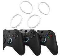 Anillos Acentos de Palancas con Puertas Octogonales Rediseñadas para Xbox Elite Series 2 Core, para Elite Series 2, para Xbox Elite, para eXtremeRate ASR Carcasa para Xbox Series X/S(Blanco)
